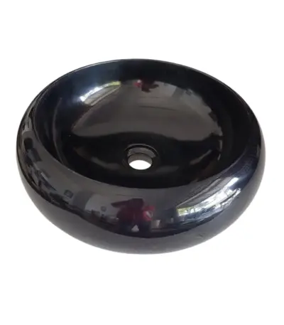 Absolute Black Marble rounded wash basin