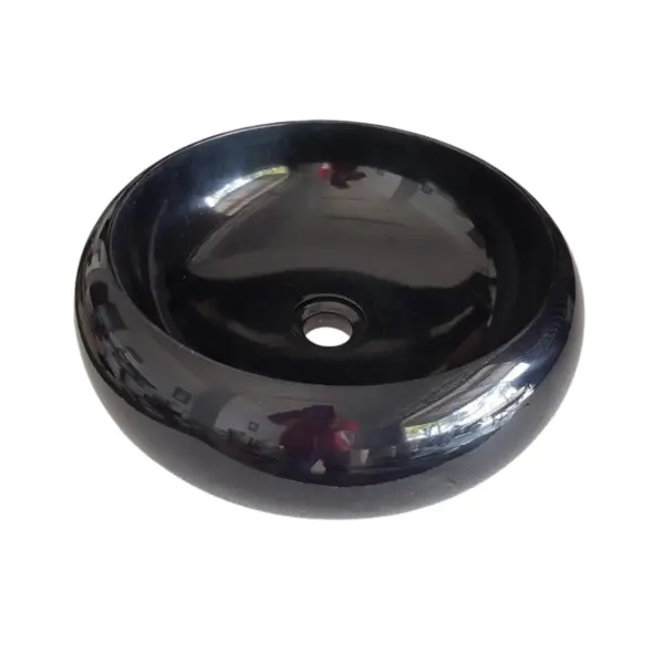 Absolute Black Marble rounded wash basin