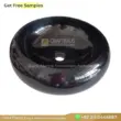 Black marble sink, round design, polished finish, perfect for elegant bathrooms and kitchens.