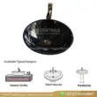 Black onyx marble vessel sink with a sleek design and modern faucet. Ideal for stylish bathrooms and decor.