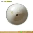 Onyx marble sink, round shape, creamy beige color, ideal for elegant bathroom design.